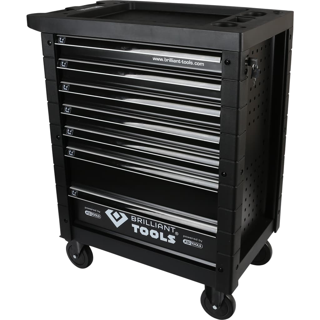 Brilliant Tools Werkstattwagen mit 7 Schubladen, leer (BT152900)