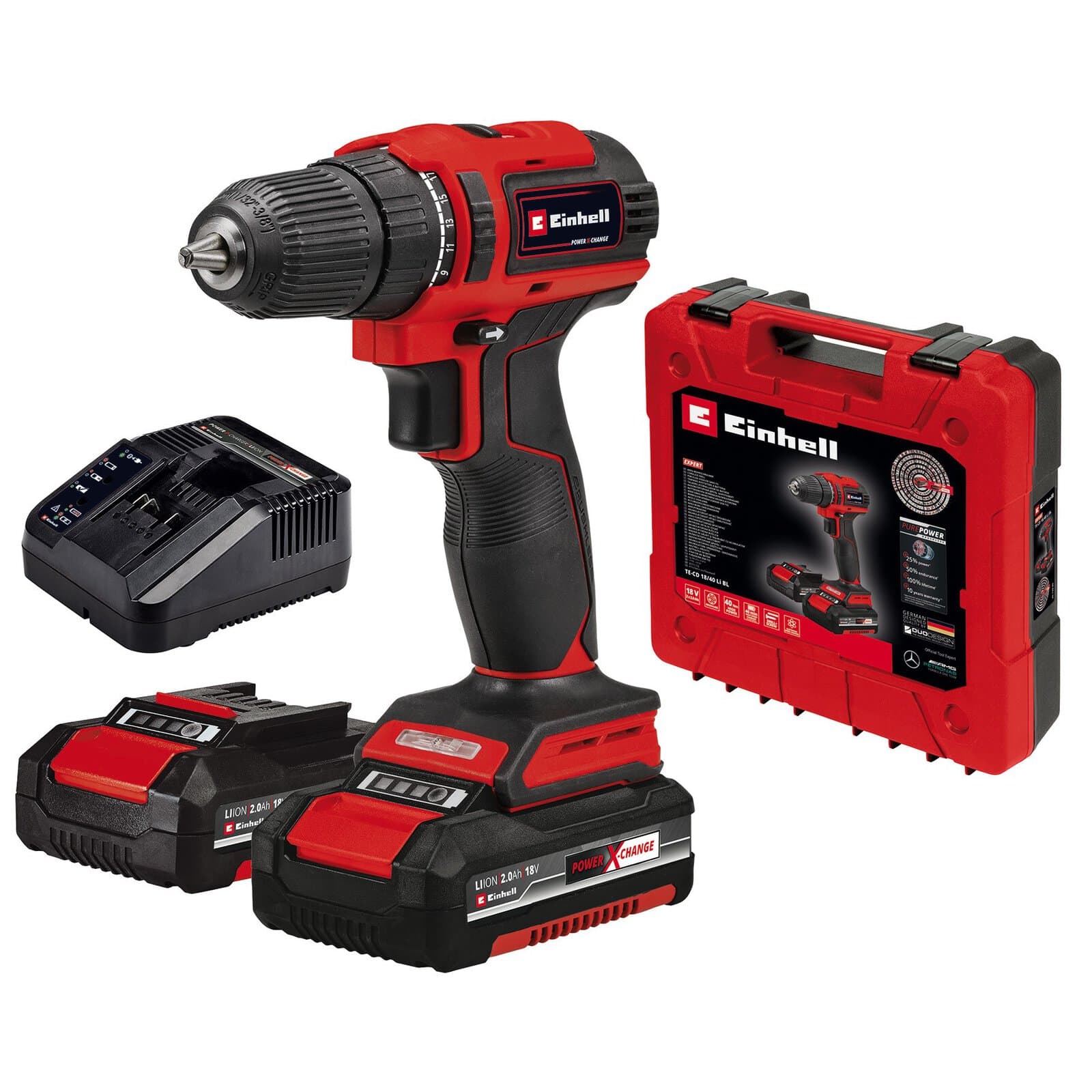 Einhell TE-CD 18/40 Li BL (2 × 2,0 Ah)